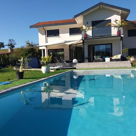 Chambres, cuisine, piscine, spa, billards, airhockey, nature Fillinges Esterno foto